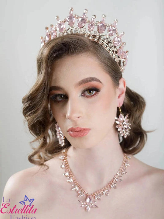 Crystal Tall 15 Anos Quinceanera Crown