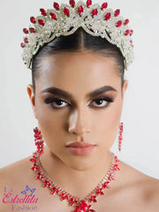 Enchanting Jeweled Crystalline 15 Anos Quinceanera Crown