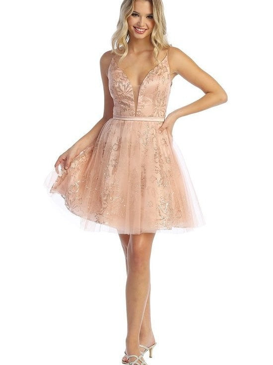 Glamorous Ladies' Fit and Flare Sequin Detailing Satin Belt