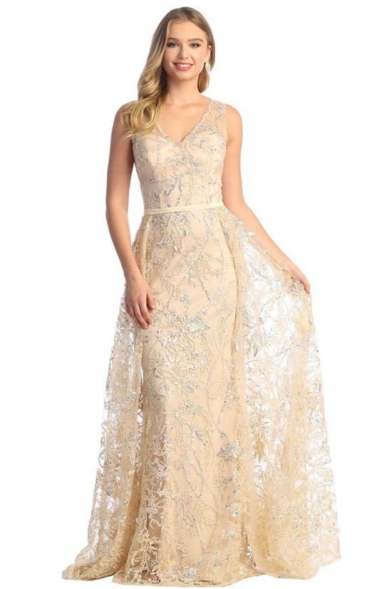 Enchanting Layered Sweetheart Embroidered Prom Dress