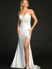 Embellished Stunning Sequin Embroidery Corset Back Wedding Dress