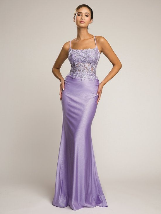 Luminous Mermaid Fitted Spaghetti Strap Prom Dress – La Estrellita Fashion