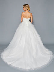 Elegant Ball Gown Delicate Tulle Beaded Lace Applique Wedding Dress