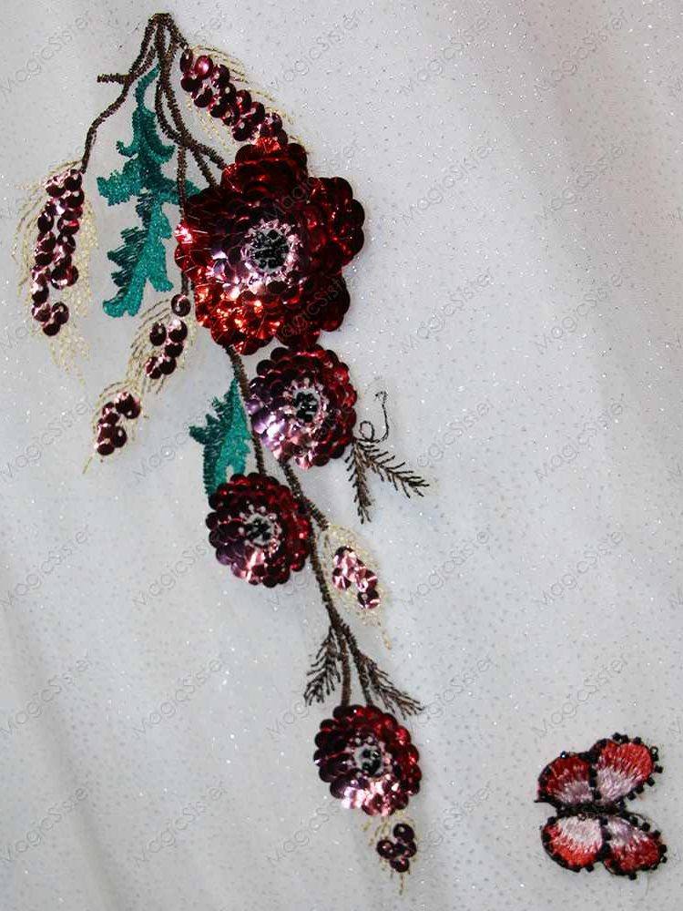 Lace Floral Regalia Quinceanera Ball Gown