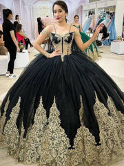 Embellished Long Train Quinceanera Ball Gown
