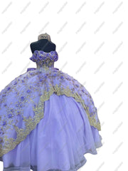 Sparkling 3D Floral Quinceanera Dress