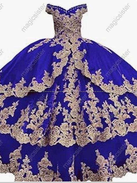 Embroidered Charro Layered Quinceanera Ball Gown
