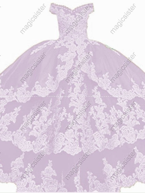 Embroidered Charro Layered Quinceanera Ball Gown