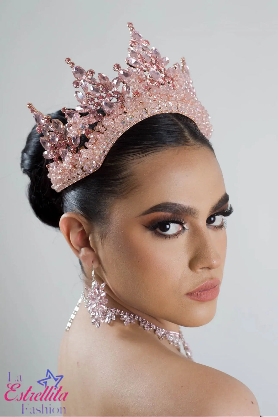 Jeweled Pink Stunning 15 Anos Quinceanera Crown