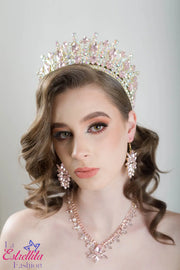 Dazzling Tall Embellished 15 Anos Quinceanera Crown