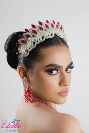 Enchanting Jeweled Crystalline 15 Anos Quinceanera Crown