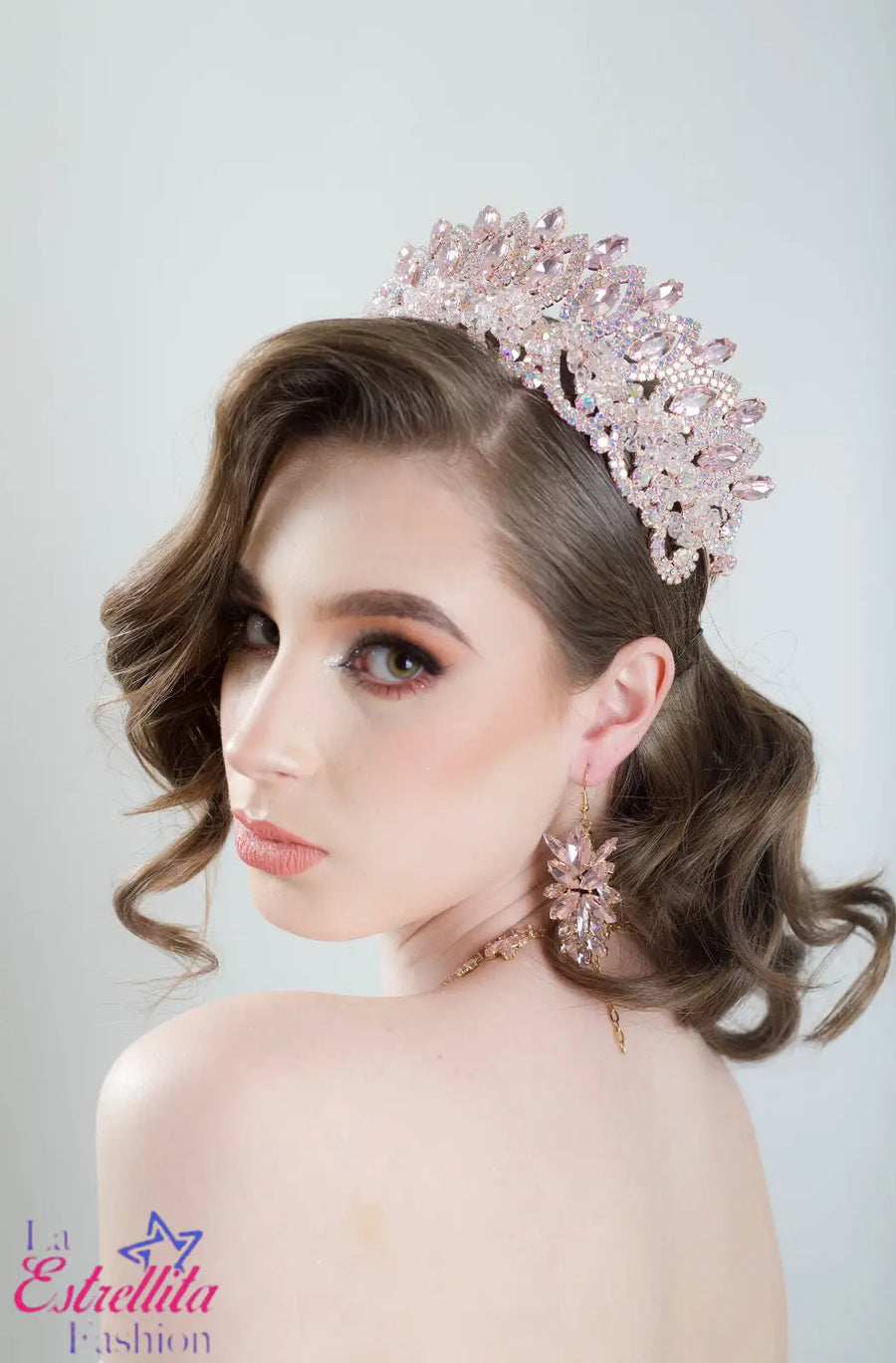 Enchanting Jeweled Crystalline 15 Anos Quinceanera Crown