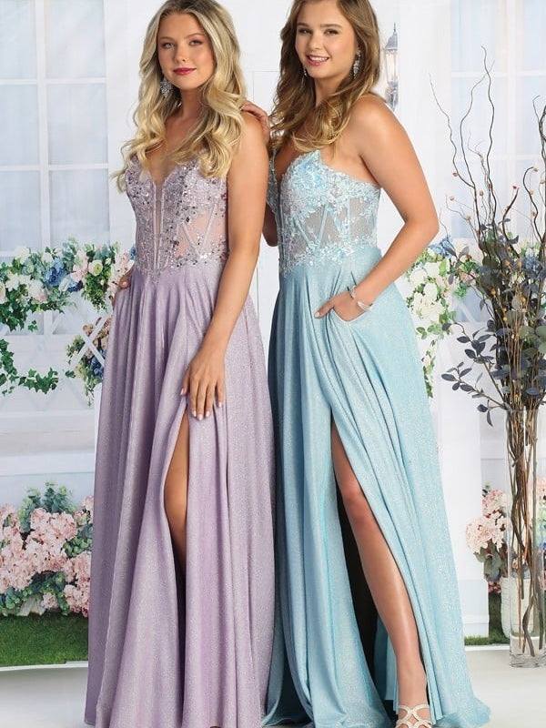 Lace Embellished Strapless Pleated Skirt Party Offset Prom Dress 2026 Ice Blue / 2XL
