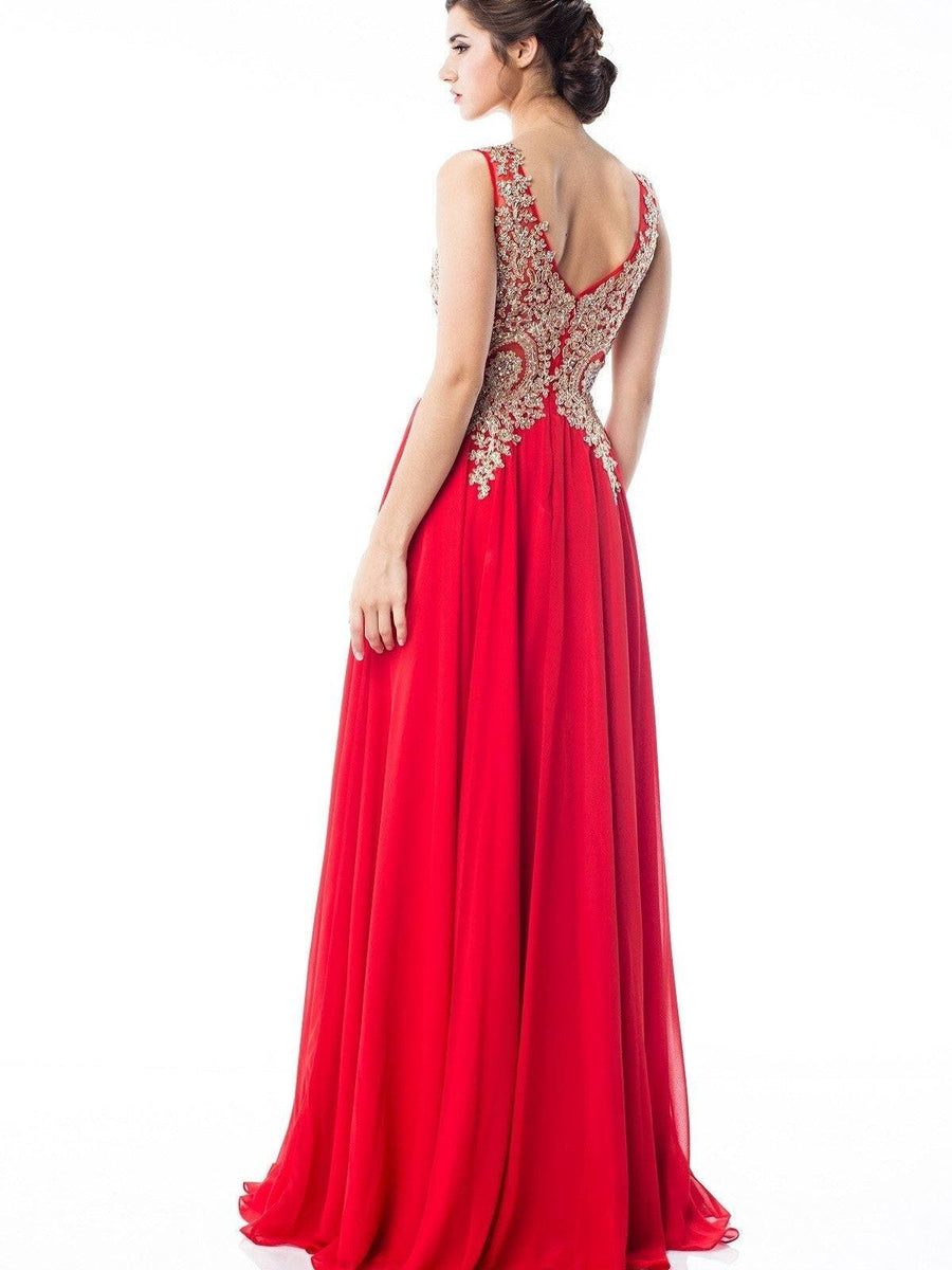 Chiffon Embroidered Rhinestone Empire Waist Evening Dress Green / XL Chiffon Embroidered Rhinestone Empire Waist Evening Dress Green / XL