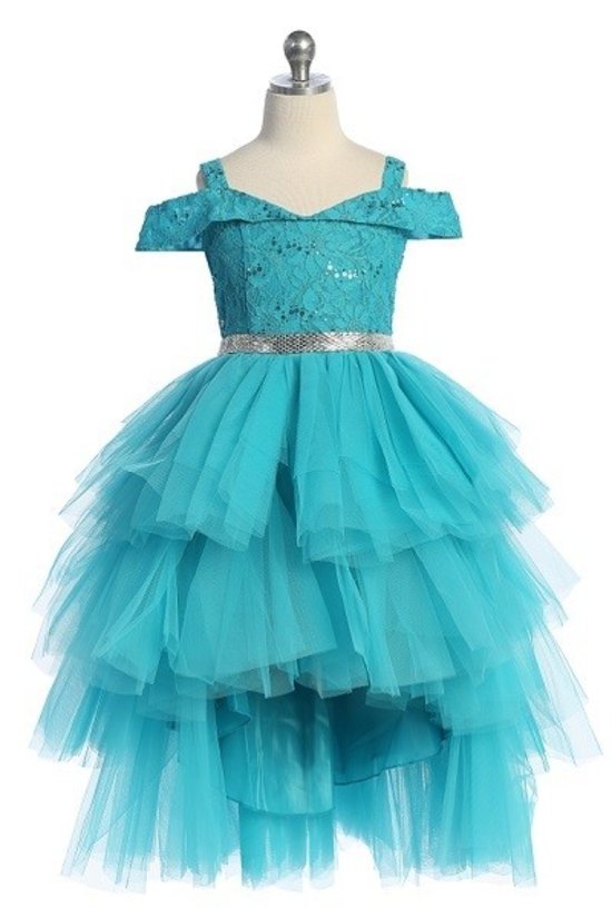 Tulle Lace Top Frill Skirt Girls Dress