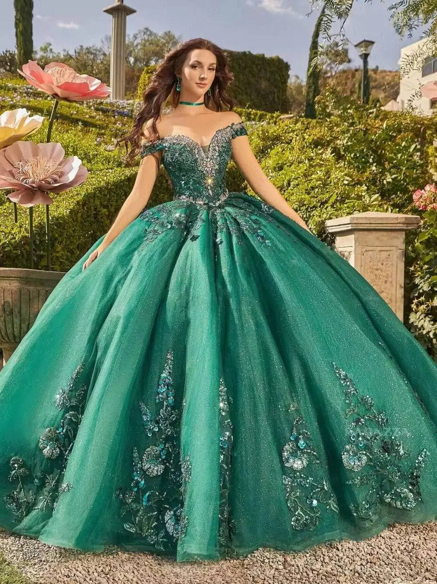 Emerald Sweetheart Off The Shoulder Quinceanera Ball Gown 6 Emerald Sweetheart Off The Shoulder Quinceanera Ball Gown 6
