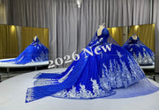 Floral 2026 Quinceañera Ball Gown with Embroidery & Full Skirt Multi-Color 15 Anos Dres