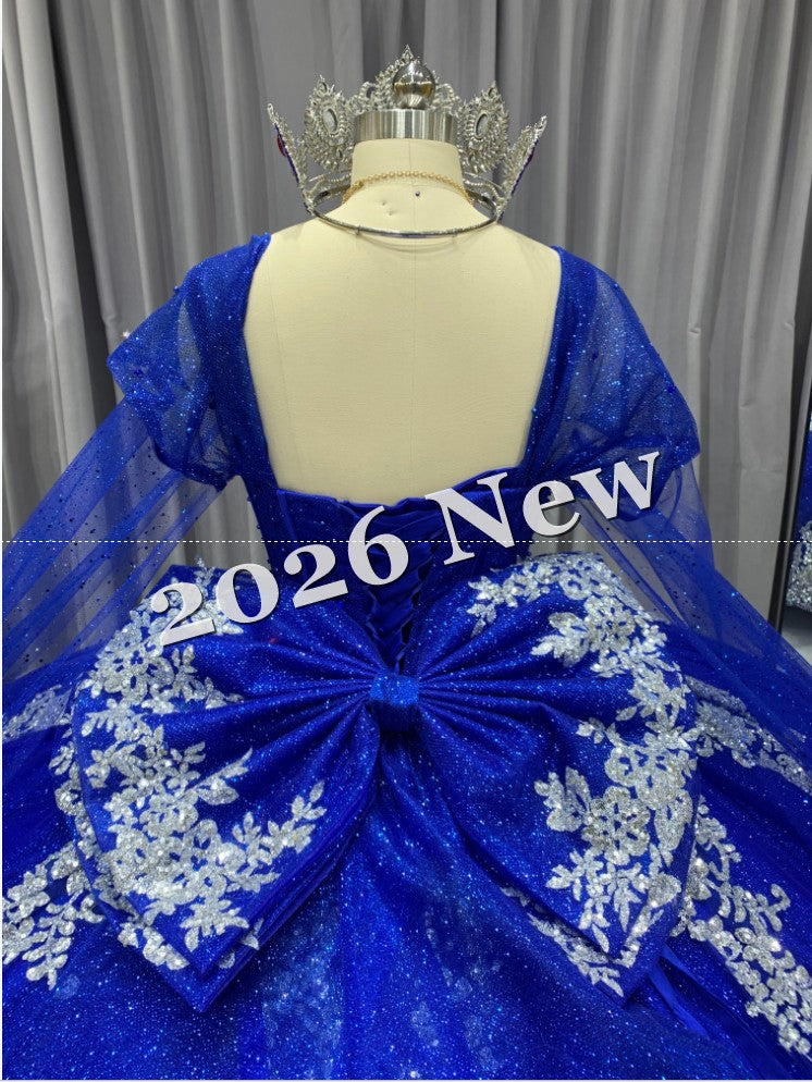 Floral 2026 Quinceañera Ball Gown with Embroidery & Full Skirt Multi-Color 15 Anos Dres