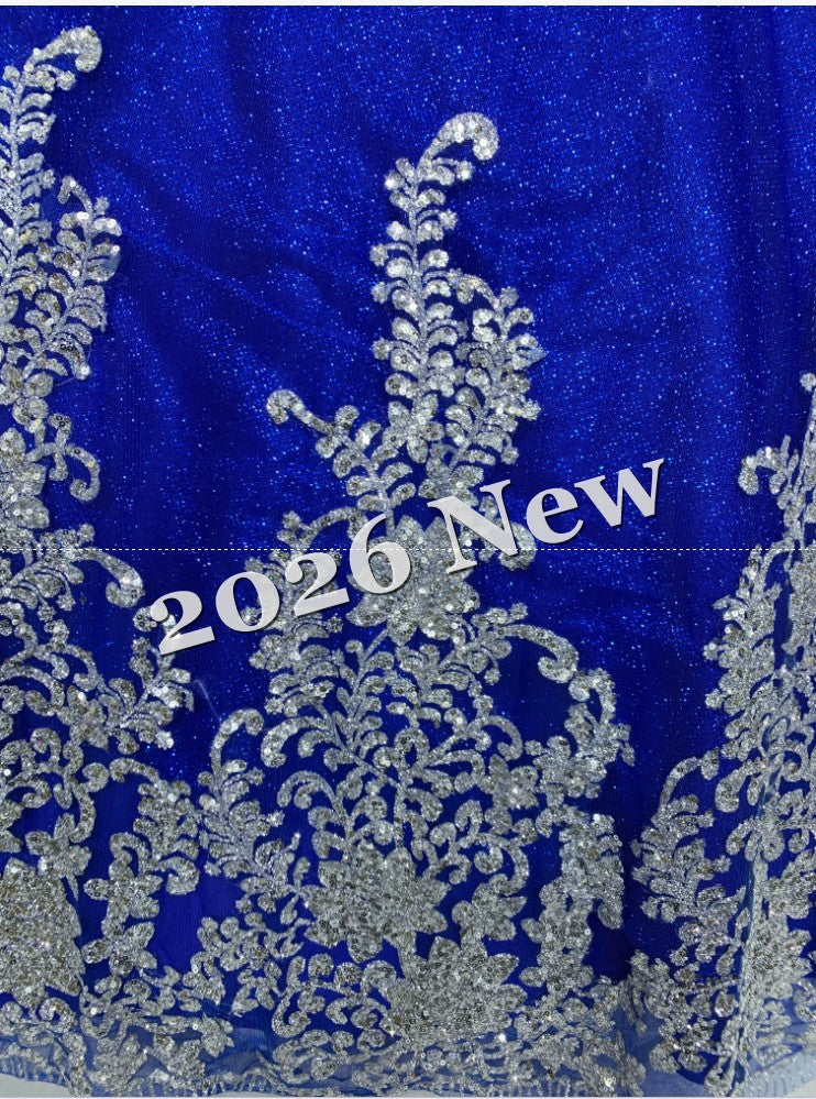 Floral 2026 Quinceañera Ball Gown with Embroidery & Full Skirt Multi-Color 15 Anos Dres