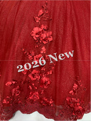 Floral 2026 Quinceañera Ball Gown with Embroidery & Full Skirt Multi-Color 15 Anos Dres